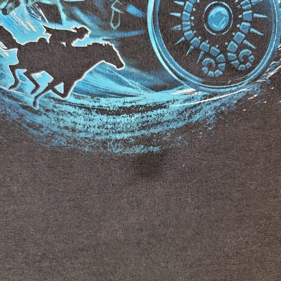 RARE Legend of Zelda Breath of the Wild Sheika Eye Black T-Shirt Medium Nintendo - Picture 4 of 8